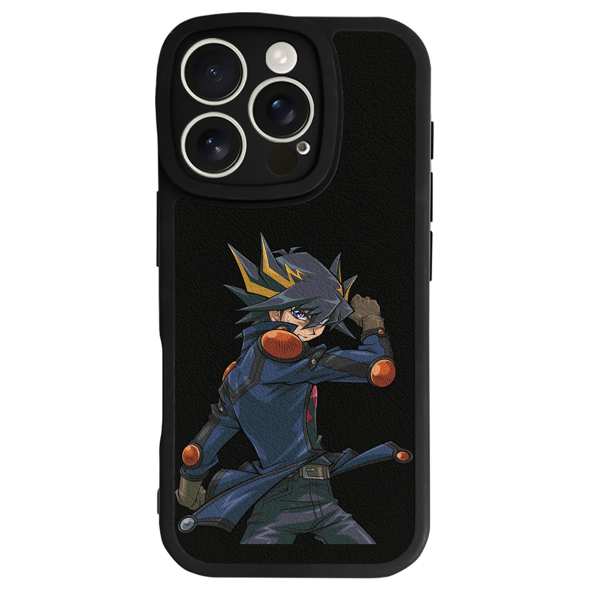 （画像用） 遊☆戯☆王 Yu-Gi-Oh! 【iPhone 16シリーズ対応】シリコンスマホケース（レザー調） 材質：シリコン